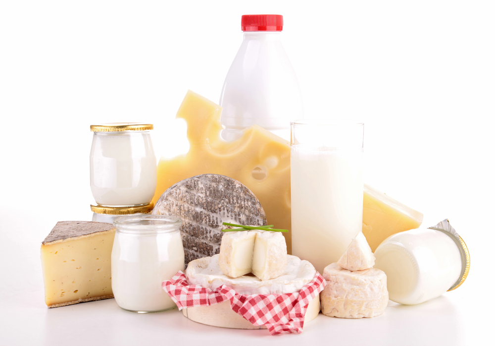 A range of dairy products