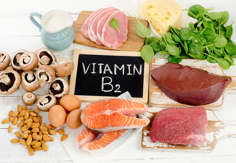 A range of foods containing Vitamin B2